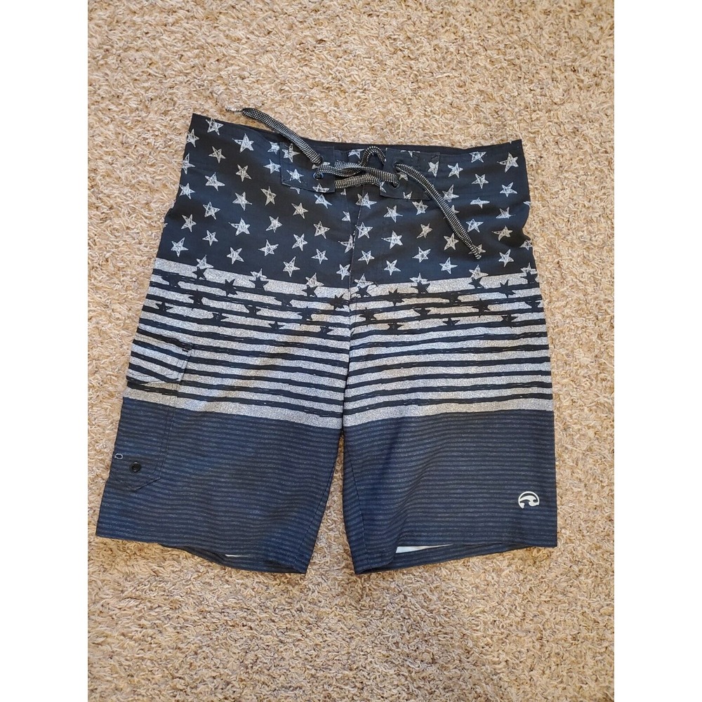 Men's swim shorts OCEAN CURRENT size 28 lightweight‎ hybrid board NEW (te96)
